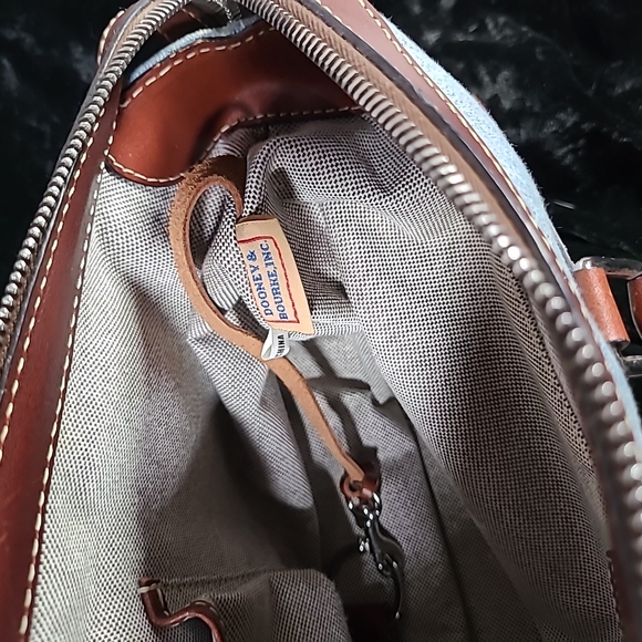 FINAL DISCOUNT Denim and Leather Handbag - Picture 9 of 11